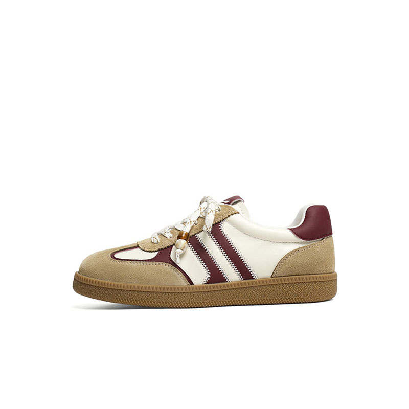 RED DRAGONFLY Synthetic Leather, Split Cow Leather Low top Skateboard Shoes Women's