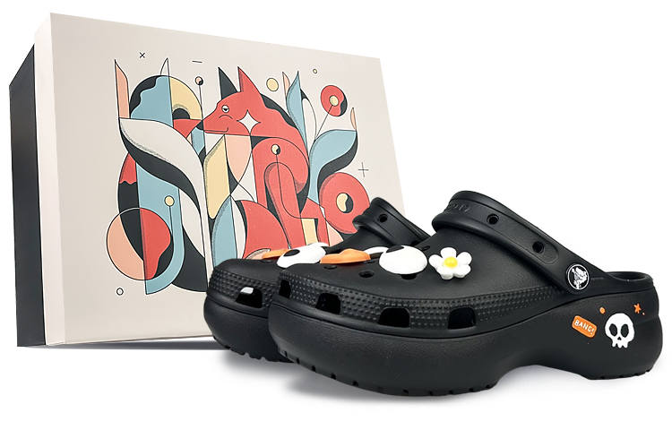 Crocs Crocs Classic Platform Clog Clogs Women's Black