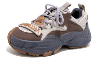 FALLINMISS Dolphin Shoe Collection Fabric Low top Chunky Sneakers 5.5cm Women's
