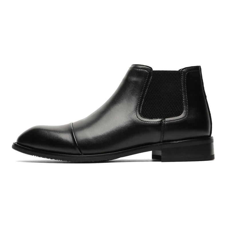 CHILANG CHILANG Pu Short Chelsea Boots Men's