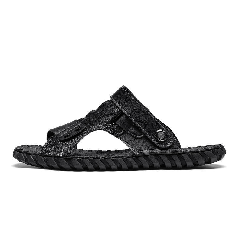 G.N.SHIJIA Cow Split Leather Beach Sandals Men's