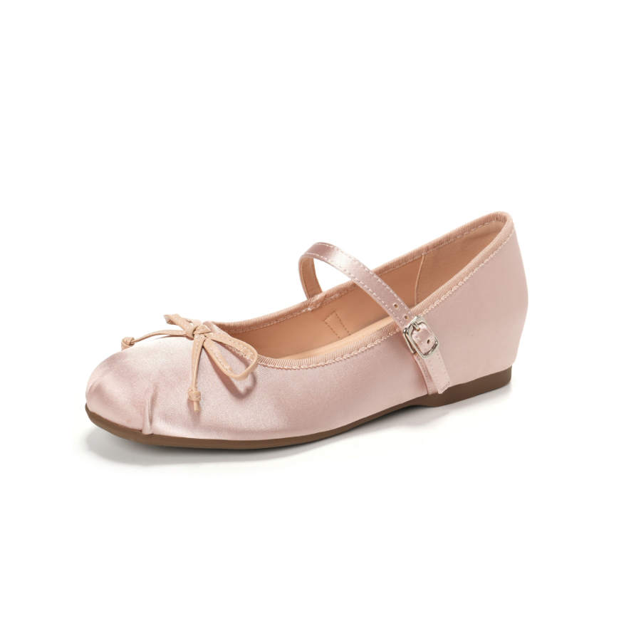 ZUOMILUO Satin Flat Mary Jane Shoes Women's