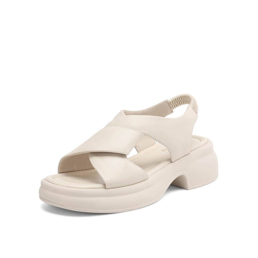 OCCAMAN Cow Leather One Strap Sandals 4.6cm Women's