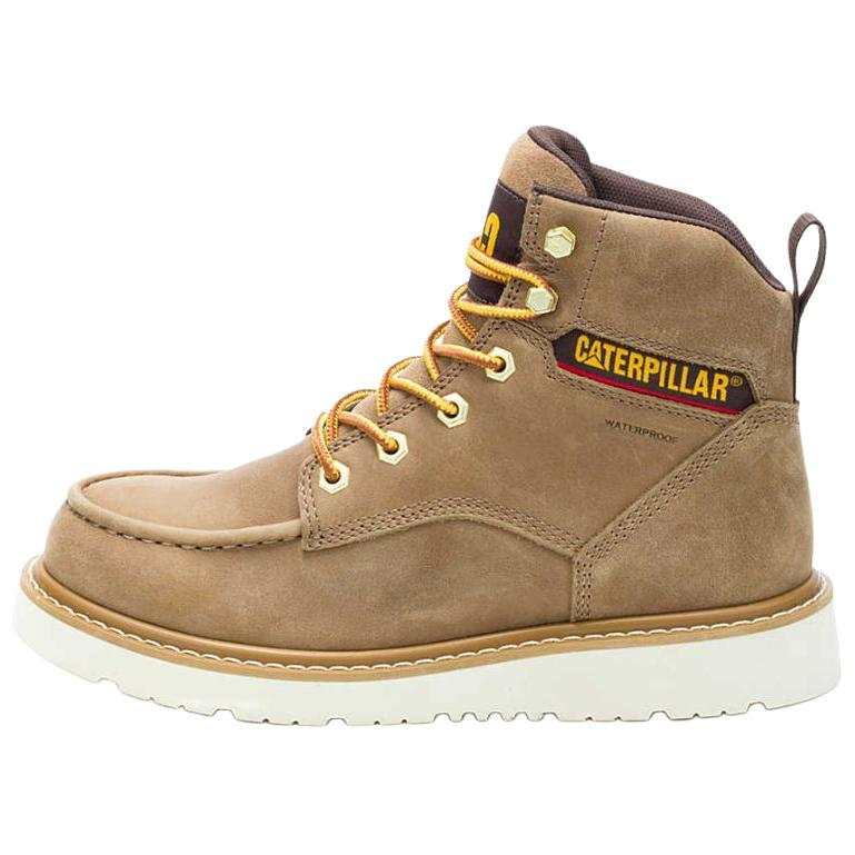 CAT Reclaimer Leather Slip Resistant Outdoor Boots Women's Sand