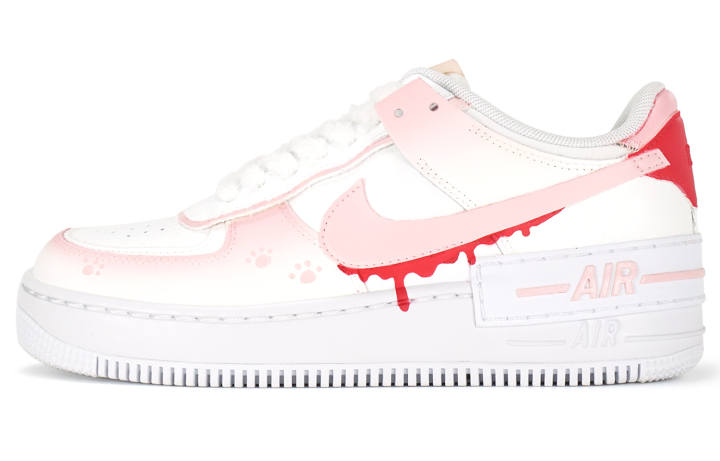 Nike Nike AF1 Shadow Low top Skateboard Shoes Women's Pink White