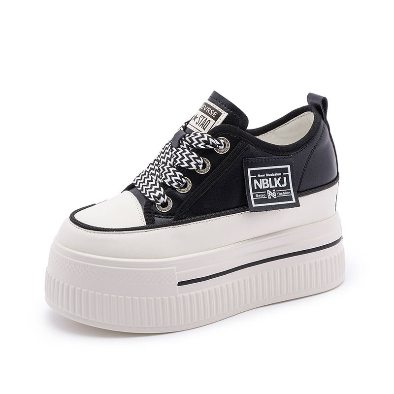 MILANLIANGE Height Increasing Abrasion Resistant Lightweight Waterproof Low top Casual Shoes Women's