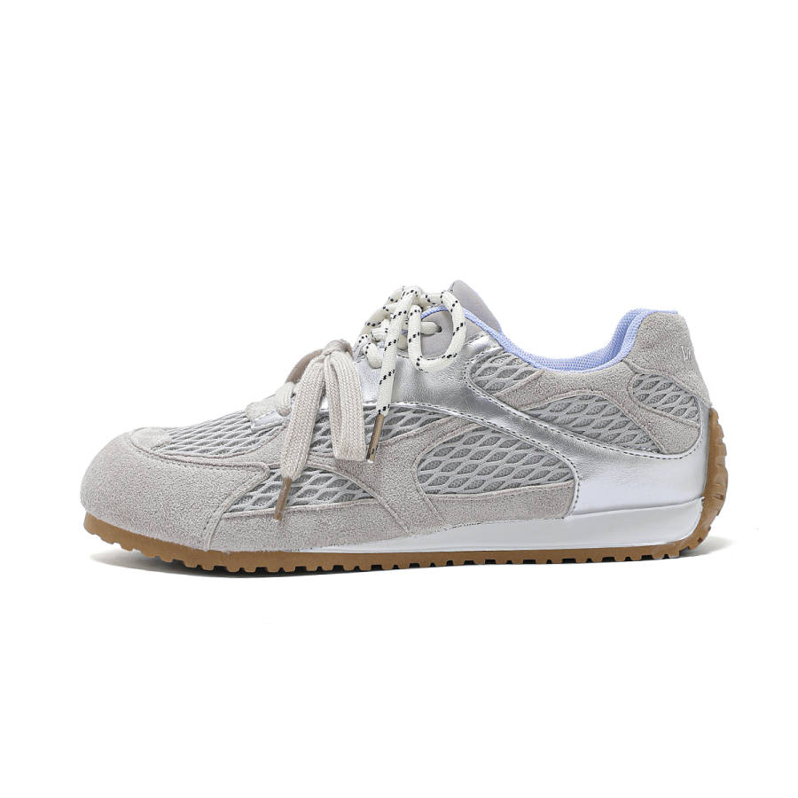 La Chapelle Abrasion Resistant Rebound Low Top Casual Shoes Women's Silver Gray