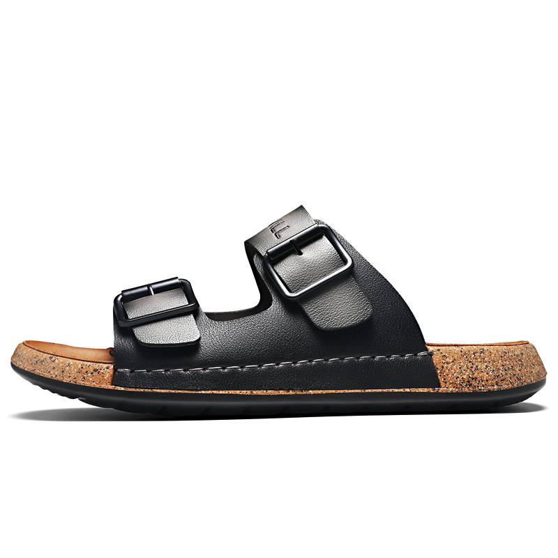 G'VILL Slide Slippers Men's Dark Gray/Khaki