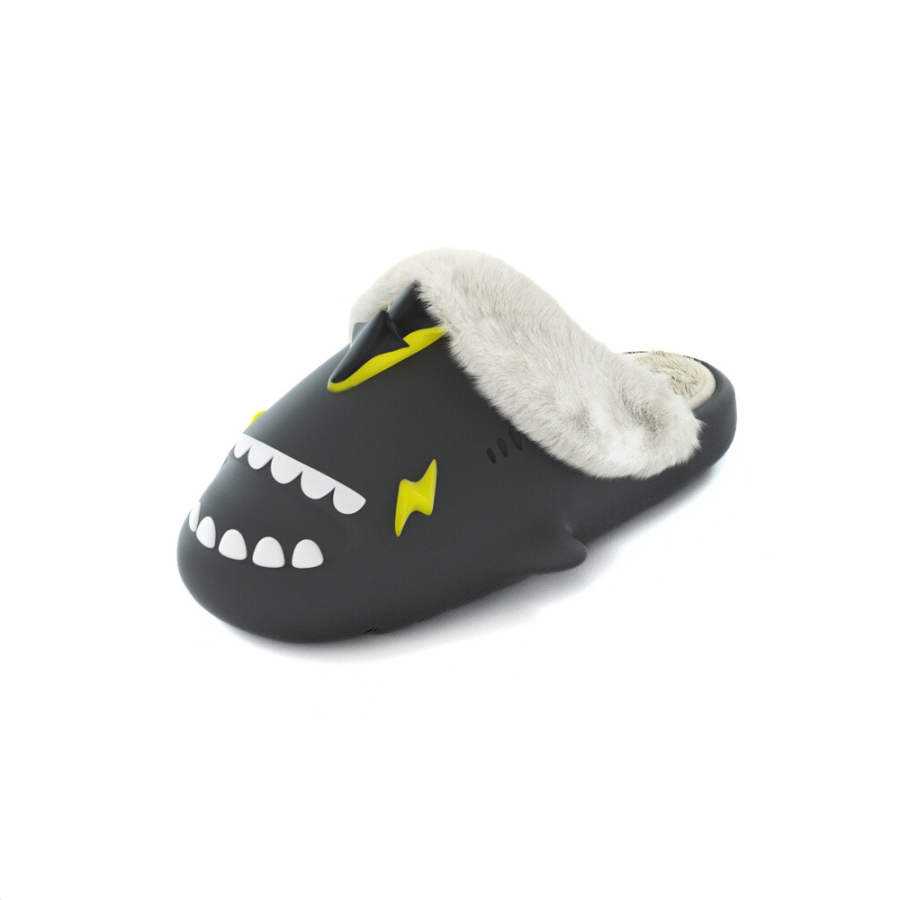 HelloSlippers HelloSlippers Shark Winter Sharkicks Winter Lightning Dragon, Open Toe Slippers Unisex