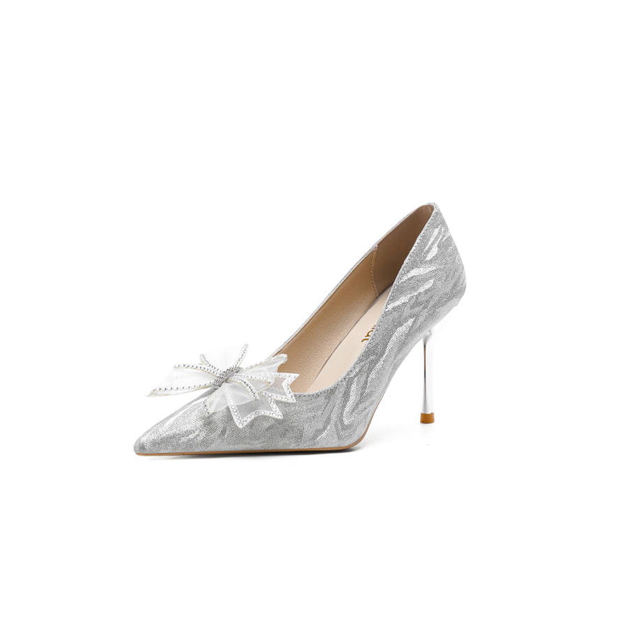 Imono Imono Microfiber Leather Slim Heel High Heels Women's