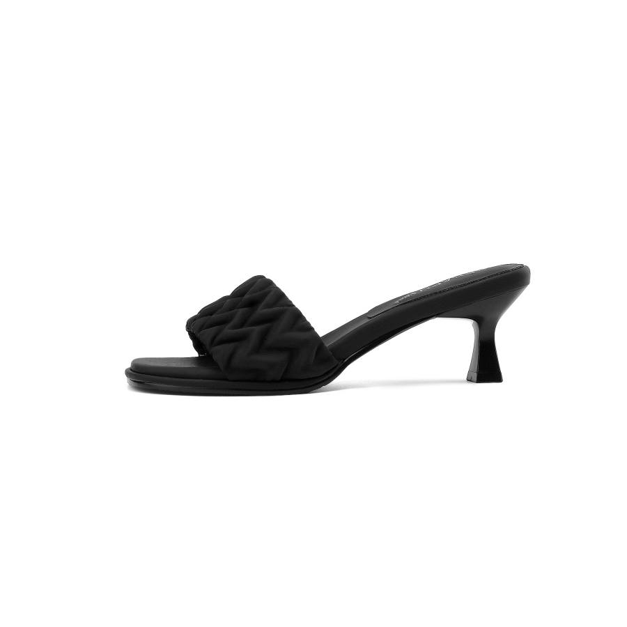 KEKAFU Chunky Heel Slip Resistant Slide Slippers Women's