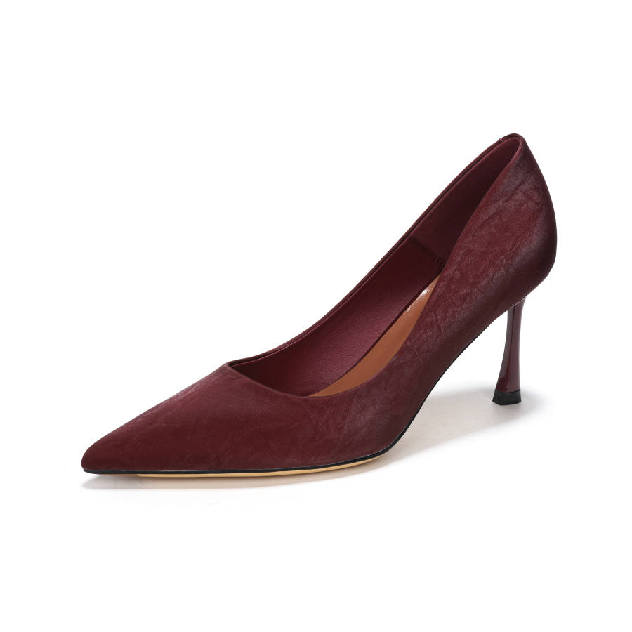 Beijiani Beijiani Silk Slim Heel High Heels Women's