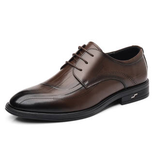 CAOZE Dress Shoes Men's Low Top Black Brown