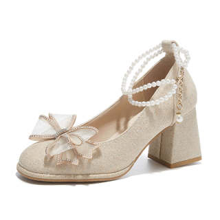 TAOLEI High Heels Women's Champagne