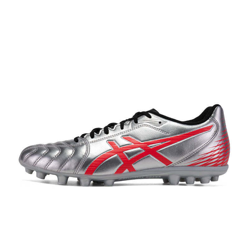 ASICS Ds Light Club AG Artificial Ground Soccer Shoes Men's Silver Red
