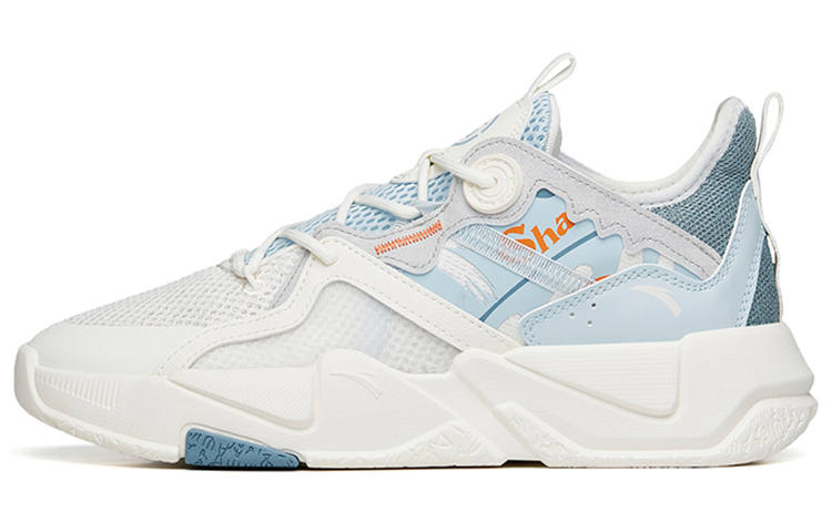 ANTA Life Collection Casual Shoes Men's Low Top Ivory White/Illusion Blue/Wall Gray