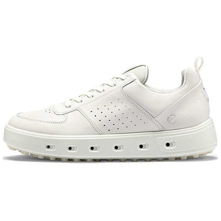 Ecco Street 720 Series Cow Leather Lightweight Low top Skateboard Shoes Men's White