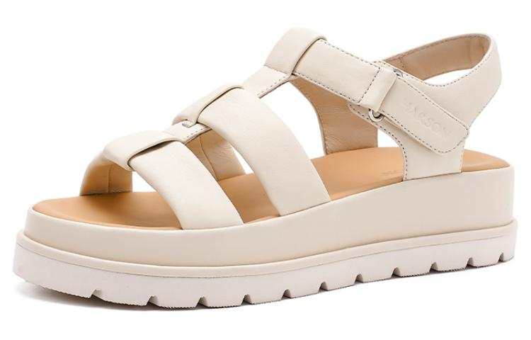 HARSON HARSON Sheepskin One Strap Sandals 4.5cm Women's