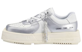 CHOCO CONCERT Low top Skateboard Shoes Unisex Silver
