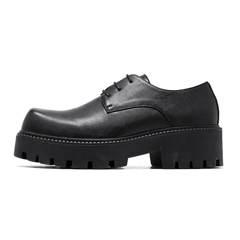 KAQIAODI Microfiber Leather Casual Shoes Men's Black