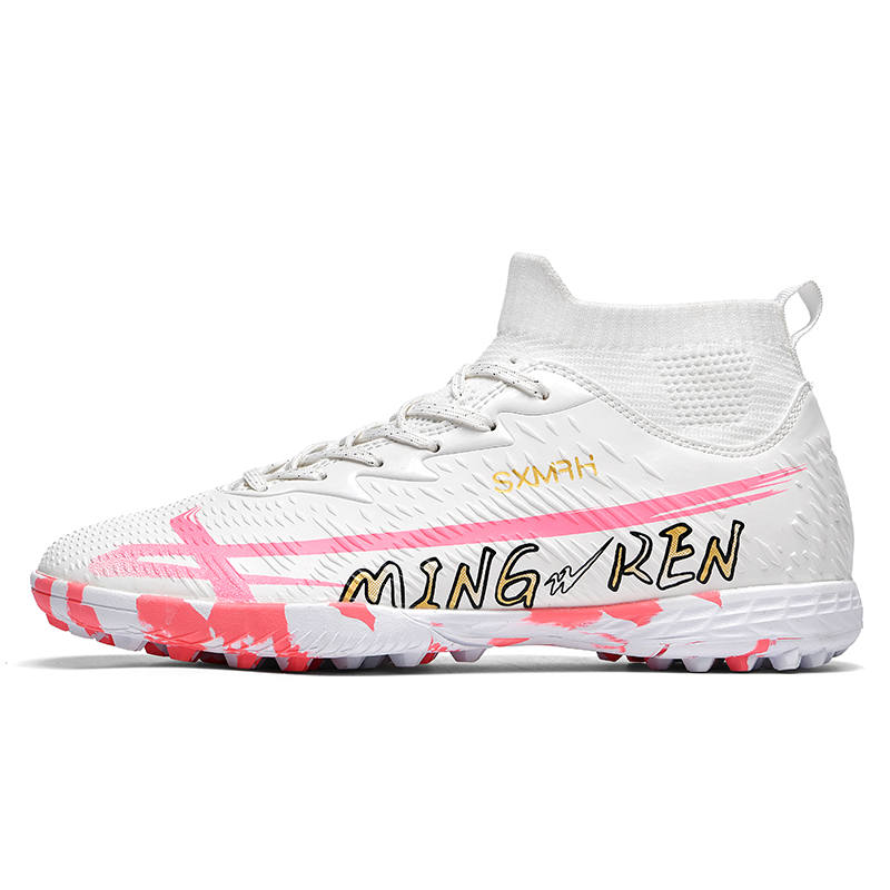 Binary Binary Cushioning Abrasion Resistant Lightweight Cushioning Abrasion Resistant Lightweight Soccer Shoes Unisex White