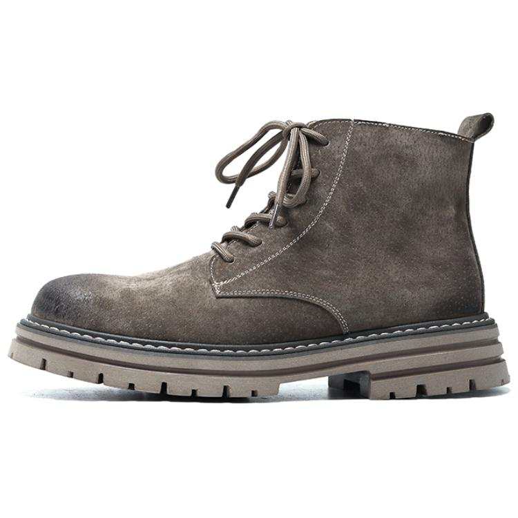 ACEMICKY ACEMICKY Top Grain Pig Leather Short Combat Boots Men's