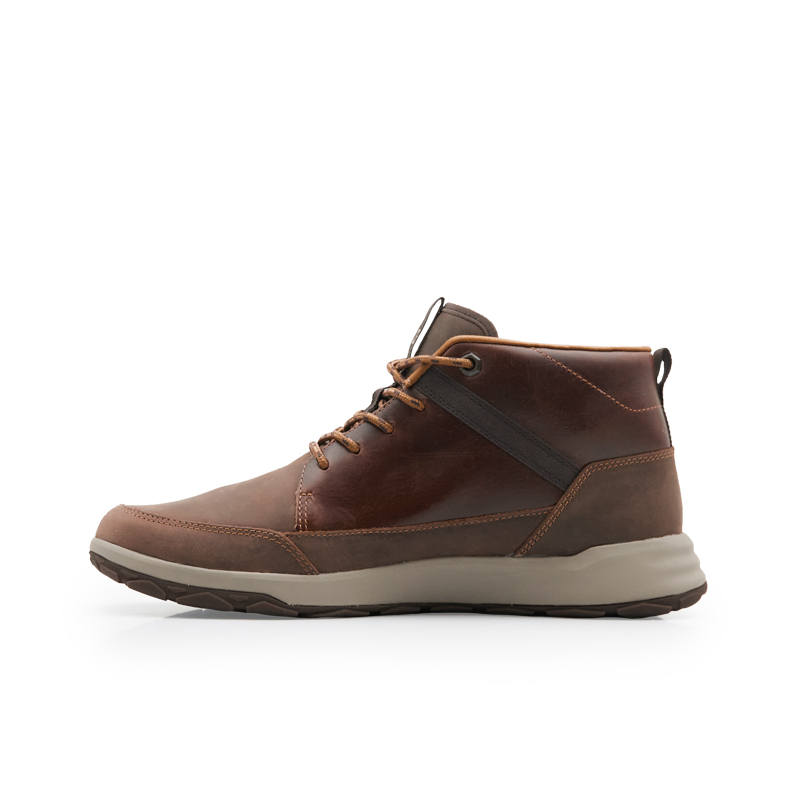 CAT Quest Mid SS23 Cow Leather Abrasion Resistant Abrasion Resistant High top Outdoor Shoes Unisex Brown