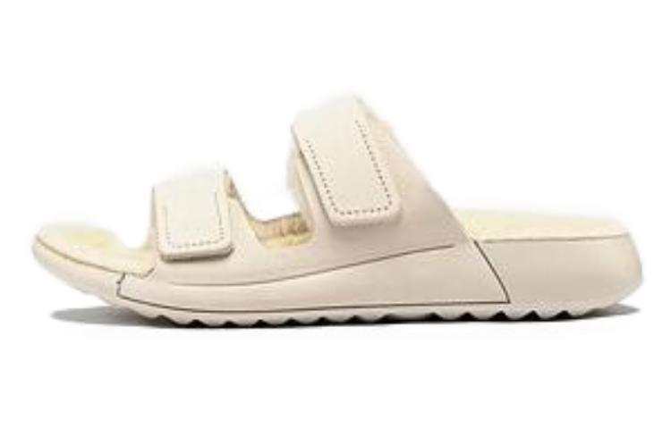 Ecco Ecco Slide Slippers 3cm Women's Lime Gray