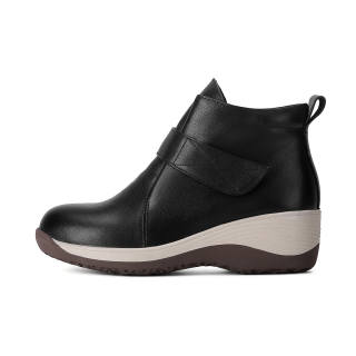 PIERCE GENTRY Cow Leather Ankle Boots 5.5cm Women's