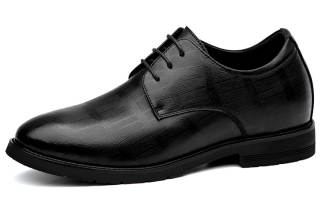 SULEGAO Dress Shoes Men's Low Top Black