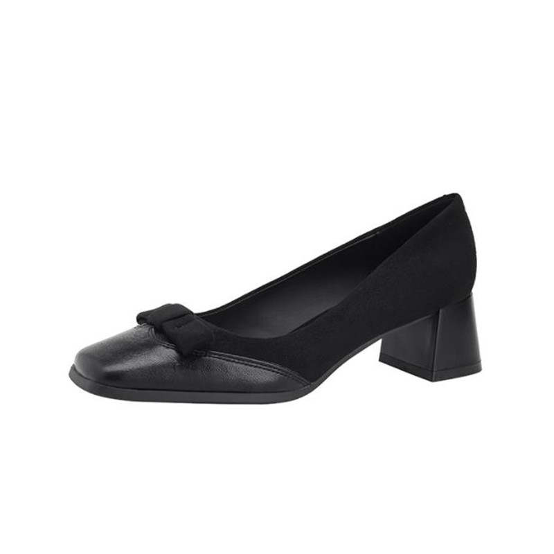 TATAYA Suede Chunky Heel High Heels Women's
