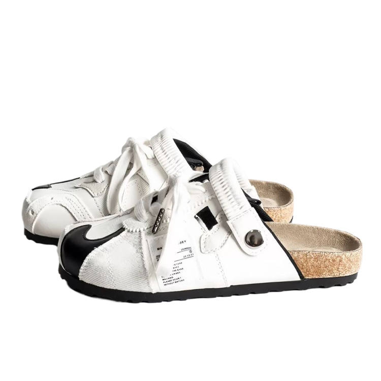 OLDDESIRE Closed Toe Slippers Women's Lazy Rice
