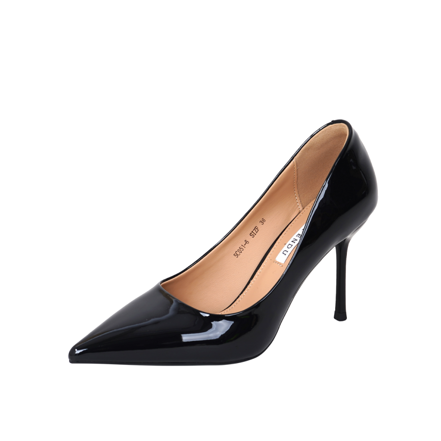 GUDIANFENGDU Pu High Heels 9cm Women's