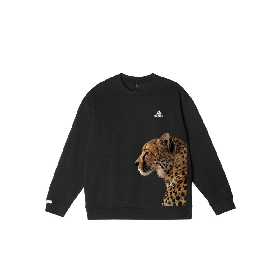 Adidas Adidas LABEL Sweatshirts Unisex Black Crew Neck Thickened