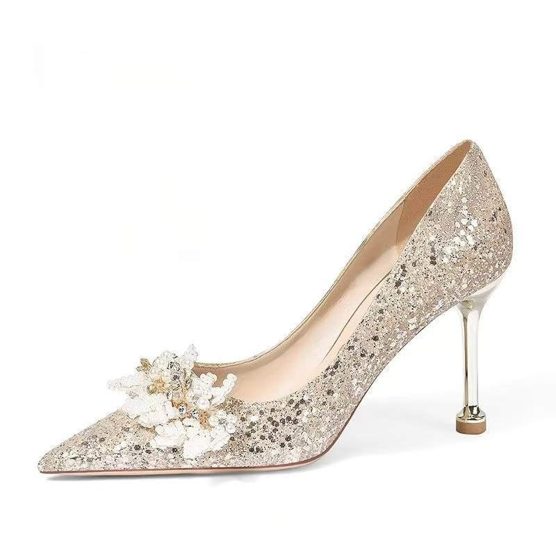 WUGUNIANG Slim Heel High Heels Women's