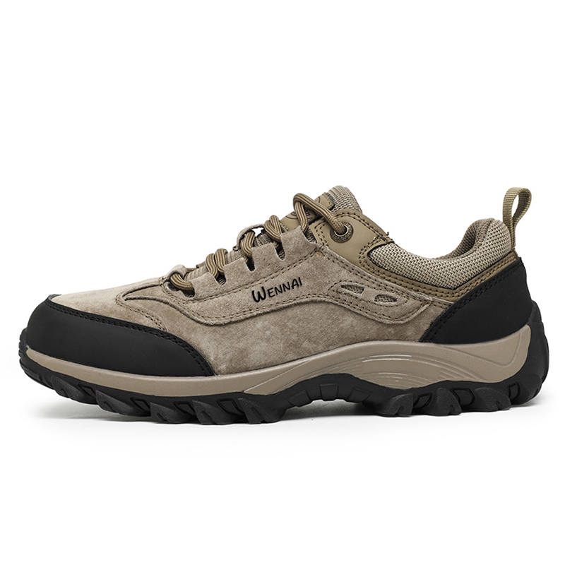WENNAI Pigskin Casual Shoes Men's Khaki