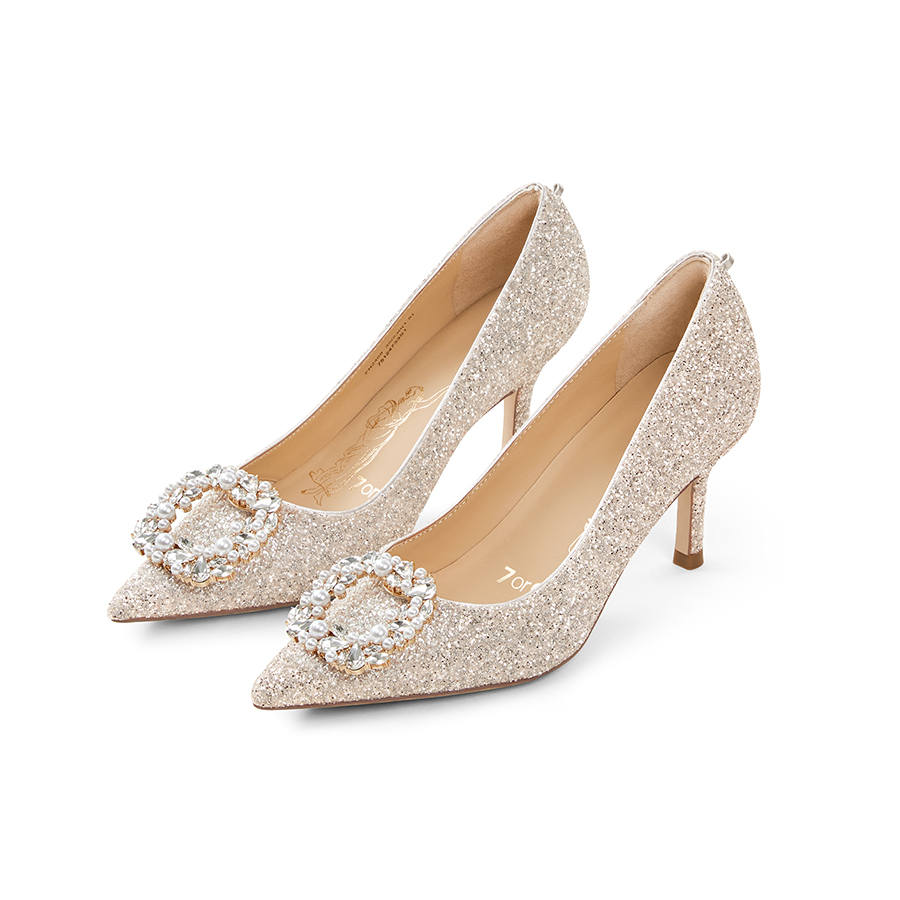 7or9 Litchi Bubble Water Glacier Soda Slim Heel High Heels Women's