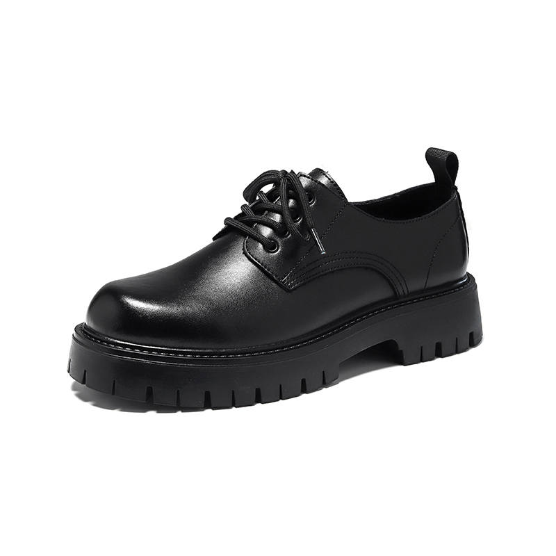 KAQIAODI Casual Leather Shoes Men's Low Top Black, Gray, Yellow
