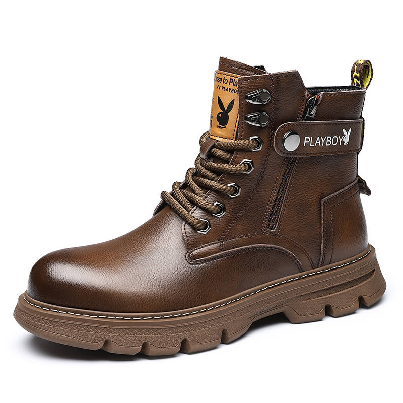 Playboy Playboy Combat Boots Men's Brown/Black
