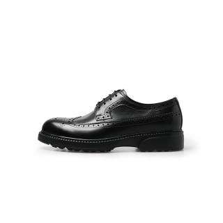 BOSSSUNWEN Calfskin Men's Casual Shoes Men's Black