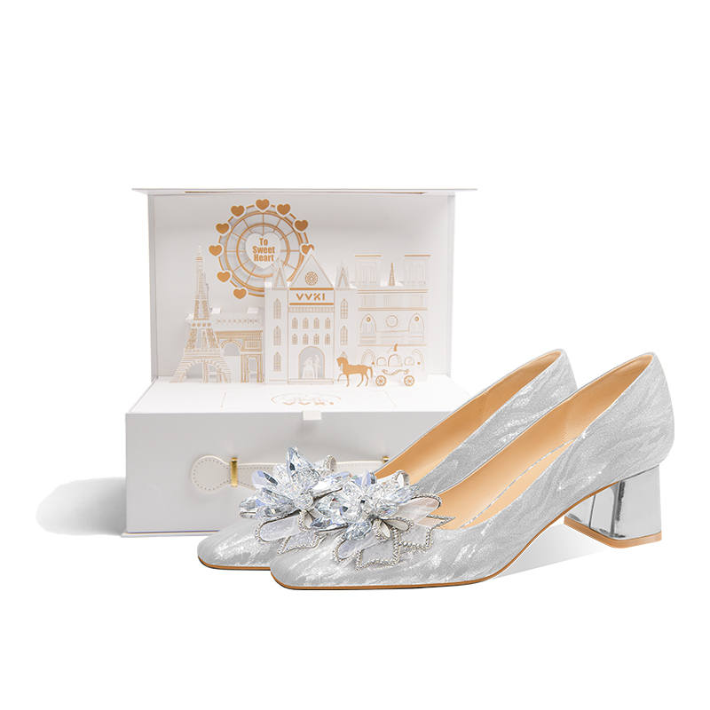 VVKI Chunky Heel High Heels Women's Starry Sky Lover