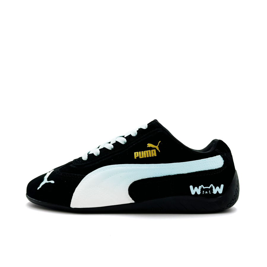 PUMA Speedcat Black Blue Meow Language Low top Casual Shoes Unisex