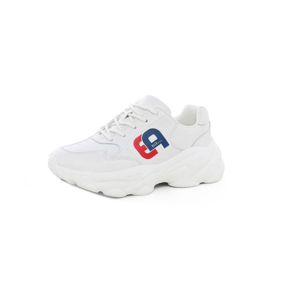 Elle Active Abrasion Resistant Low top Chunky Sneakers Women's Ecru