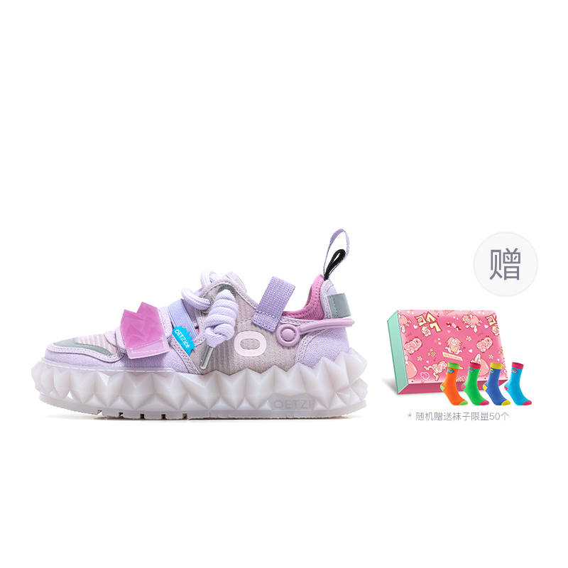 OETZI 1 Ice Man Oz Fabric Low top Casual Shoes Women's Pink Purple
