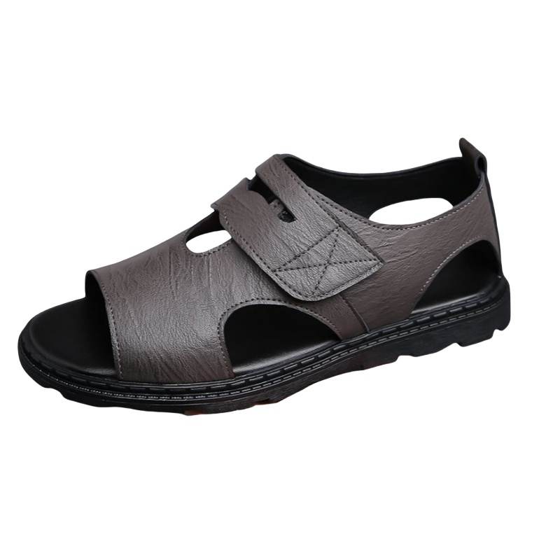 YILICHUANZHANG Cow Leather Beach Sandals Men's