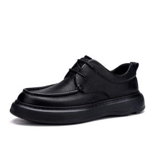 ZUOSAISI Casual Leather Shoes Men's Black