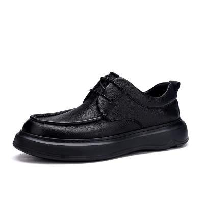 ZUOSAISI Casual Leather Shoes Men's Black