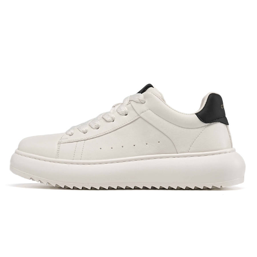 C°BANNER Cow Leather Casual Shoes Men's White