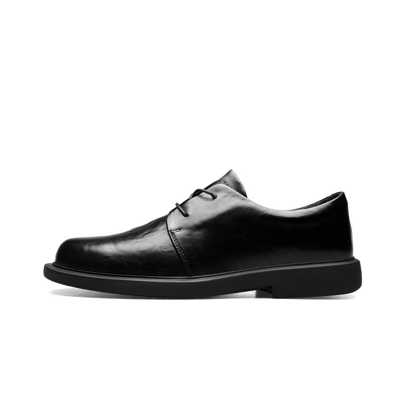 PARDASAUL Casual Leather Shoes Men's Low Top Black/Brown