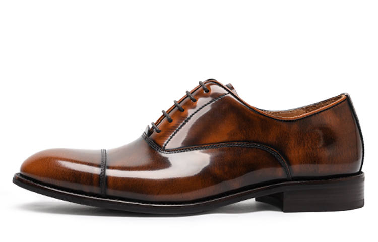 Viplander Top Grain Cow Leather Dress Shoes Men's Amber